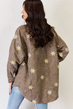 Load image into Gallery viewer, Adorable in Daisies Flower Pattern Corduroy Button Down Shirt
