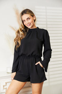 Strength in Style Open Back Romper with Pockets