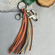 Load image into Gallery viewer, Western Cactus Keychain with Tassel (multiple options)
