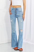 Load image into Gallery viewer, Jess Button Flare Jeans
