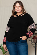 Load image into Gallery viewer, Stay Wild Leopard Dropped Shoulder Long Sleeve Top
