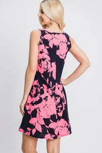 Best of Me Floral V-Neck Tank Dress with Pockets