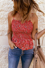 Load image into Gallery viewer, Pretty Petals Peplum Smocked Cami
