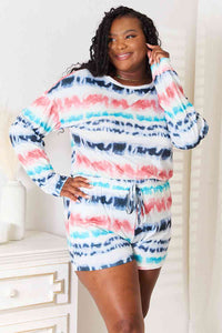 Cozier Than Ever Tie-Dye Dropped Shoulder Lounge Set