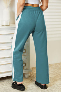 Leisure Stroll Side Stripe Drawstring Pants (multiple color options)