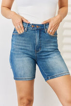 Load image into Gallery viewer, Cora Tummy Control Double Button Bermuda Denim Shorts by Judy Blue
