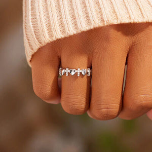Sacred Unity: Hearts and Crosses 925 Sterling Silver Ring