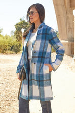 Load image into Gallery viewer, Mountain Views Plaid Button Up Lapel Collar Coat (multiple color options)
