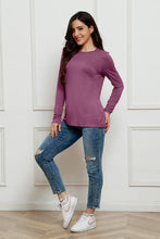 Load image into Gallery viewer, Basic Everyday Round Neck Long Sleeve Top  (multiple color options)
